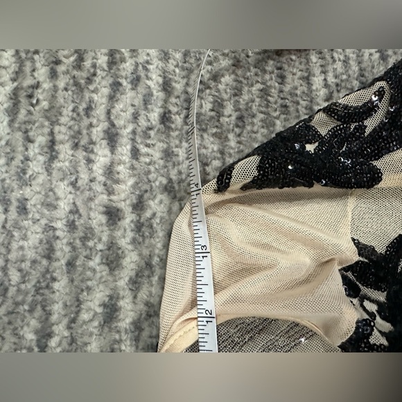 BANJUL Sheer Nude Bodysuit with Black Sequins, NWOT! - Picture 6 of 6